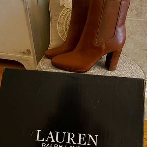 Ralph Lauren leather bootie